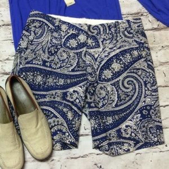 J. CREW PAISLEY PRINT SHORTS - Picture 2 of 4